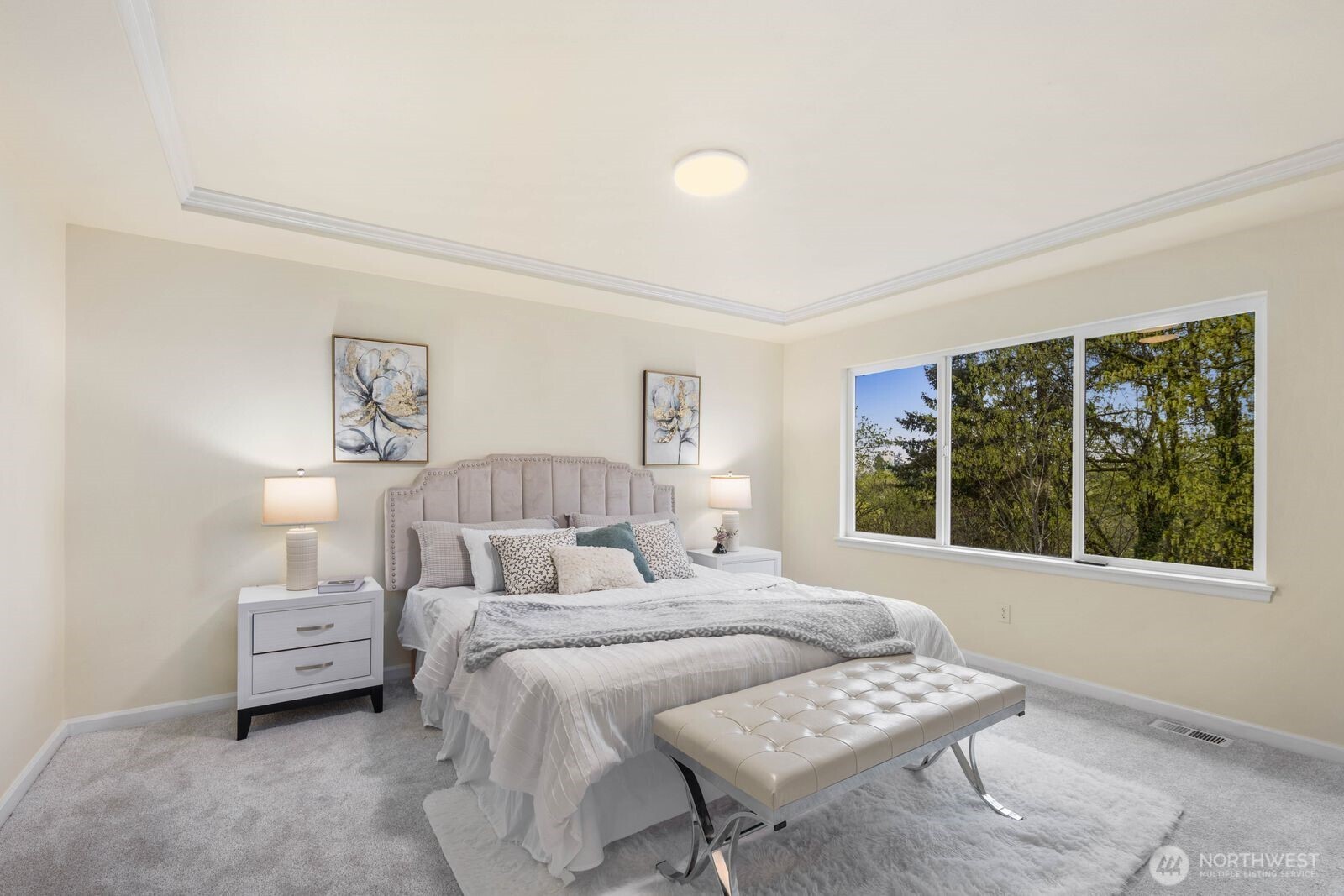 3429 Lincoln Avenue Northeast Renton, WA 98056 - Photo 21 of 40 a bedroom with a bed and a window