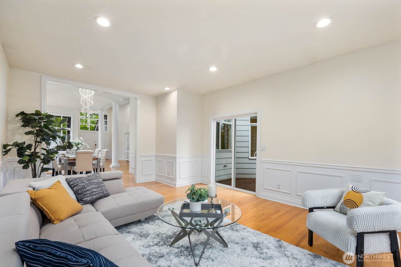 3429 Lincoln Avenue Northeast Renton, WA 98056 - Photo 10 of 40 a living room with furniture and wooden floor