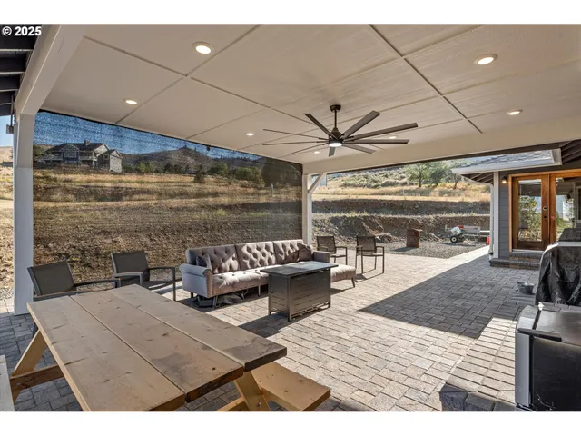 a view of a house with a patio