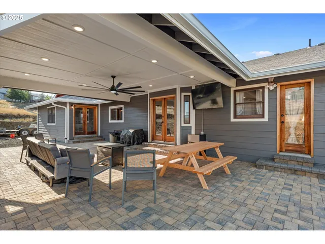 a view of lake and mountain