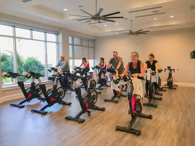 a view of a swimming pool with a yard