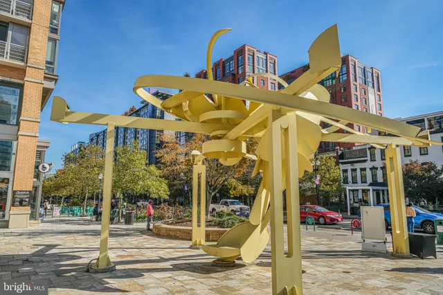 a front view of a building with street view