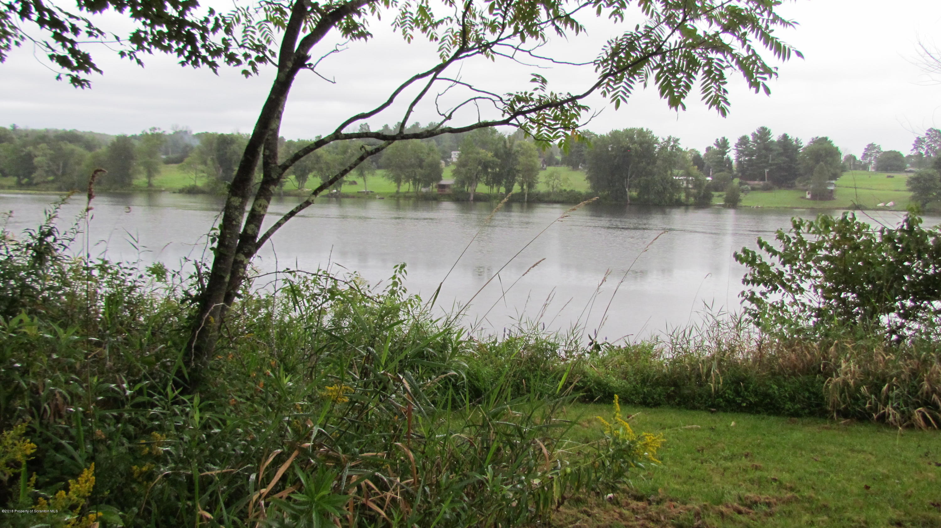 1603 Oak Ridge Road Mehoopany, PA 18629 - Photo 38 of 52 a view of a lake with a yard and large trees