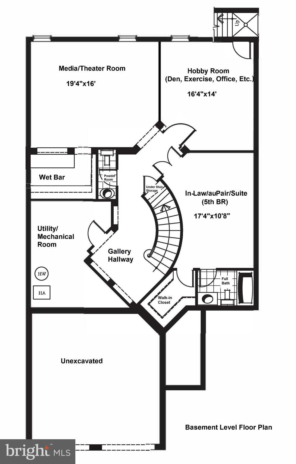9059 Furey Road Lorton, VA 22079 - Photo 67 of 67 Lower Level Floor Plan