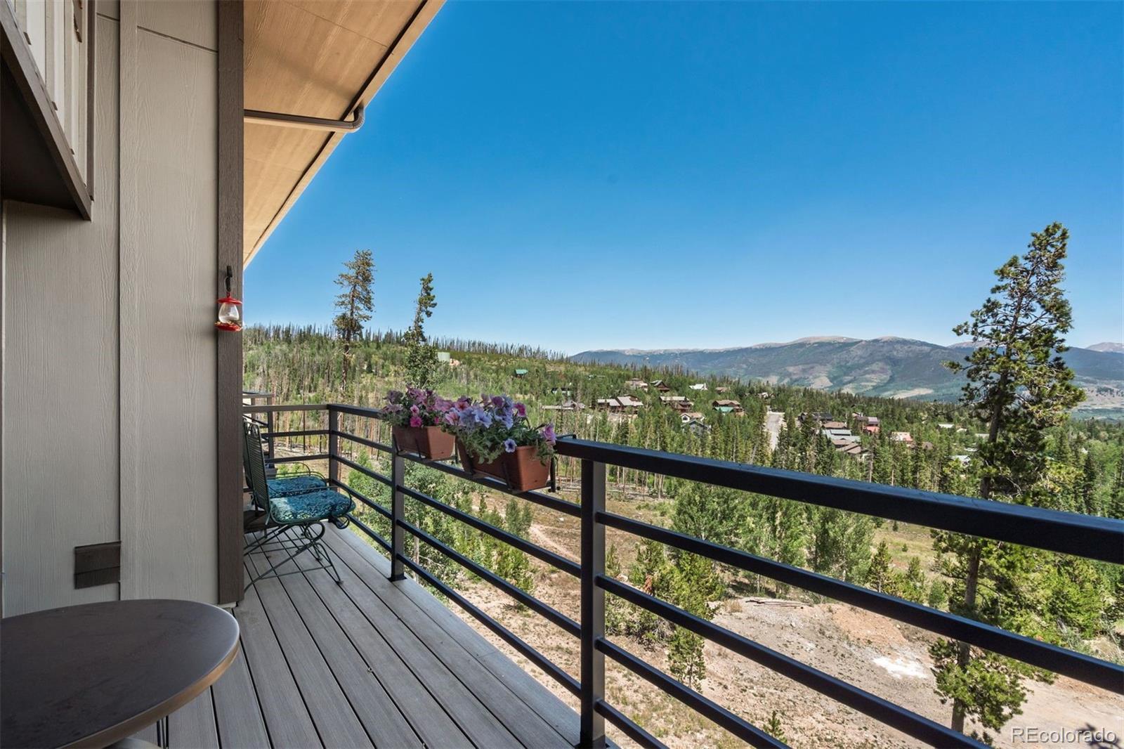 89310 Ryan Gulch Road, Unit 403 Silverthorne, CO 80498 - Photo 28 of 40 a view of city from a balcony