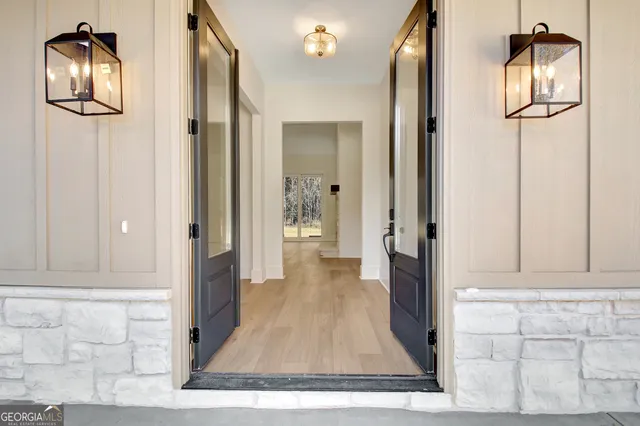 a bathroom with a double vanity sink mirror and double