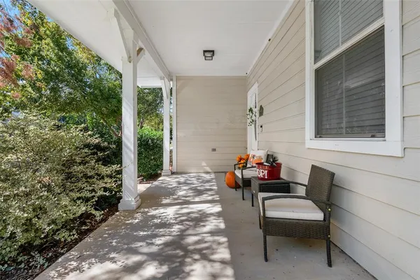 a outdoor living space with patio furniture