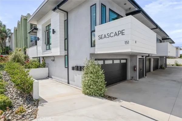 a front view of a building