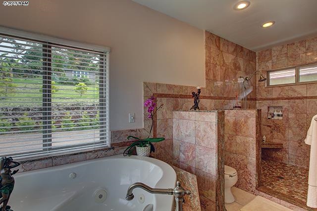 104 Cooke Road Kula, HI 96790 - Photo 10 of 22 a bathroom with a tub and a window