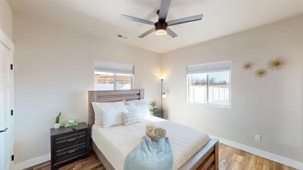 a view of a city with an ocean