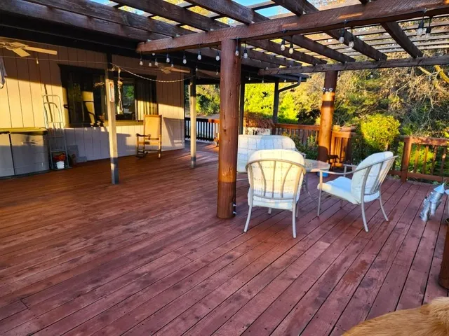 a view of outdoor seating