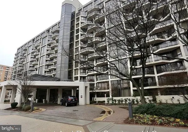 a front view of a building