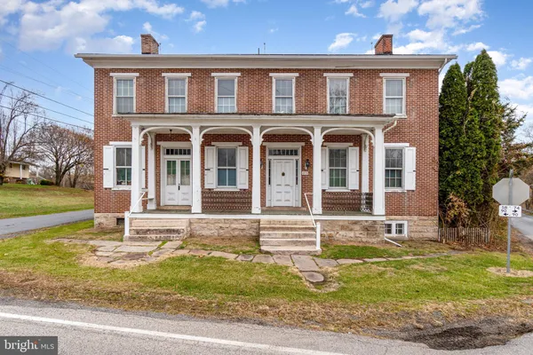a front view of a house