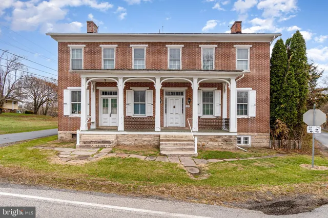 a front view of a house