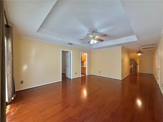a view of a bench in the roof deck