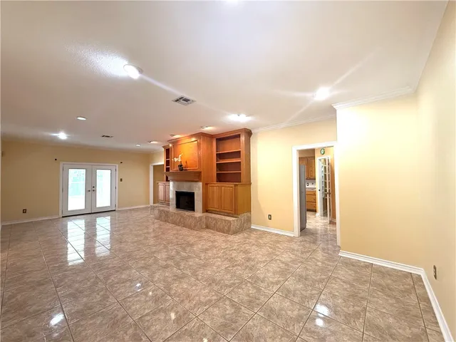 a view of an empty room