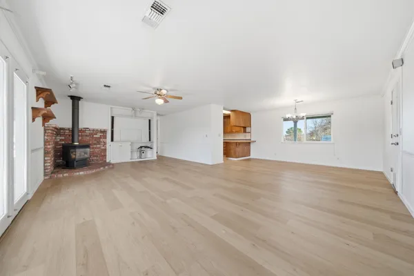 a very nice looking room with a large window