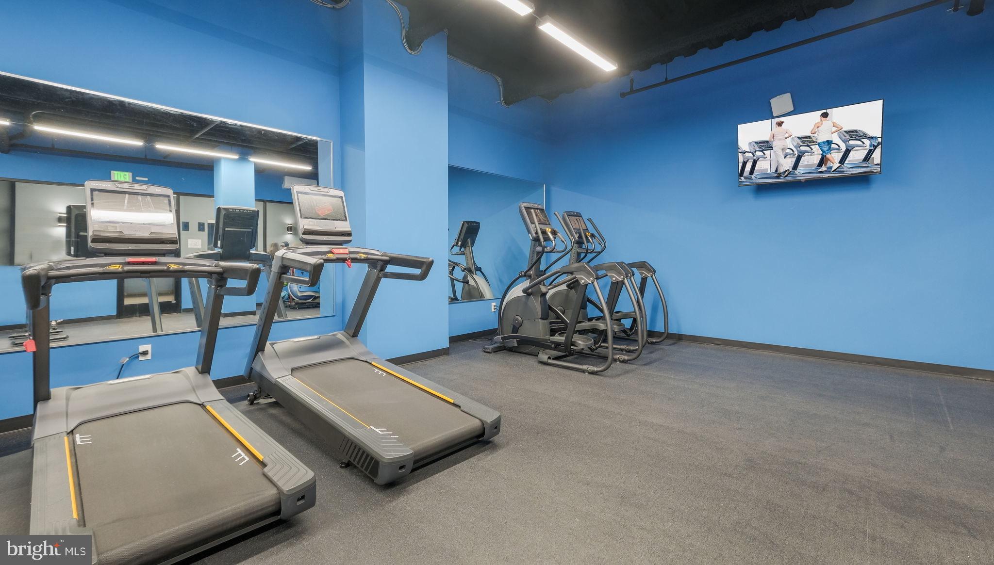 1825 Callowhill Street, Unit 311 Philadelphia, PA 19130 - Photo 29 of 50 a room with gym equipment