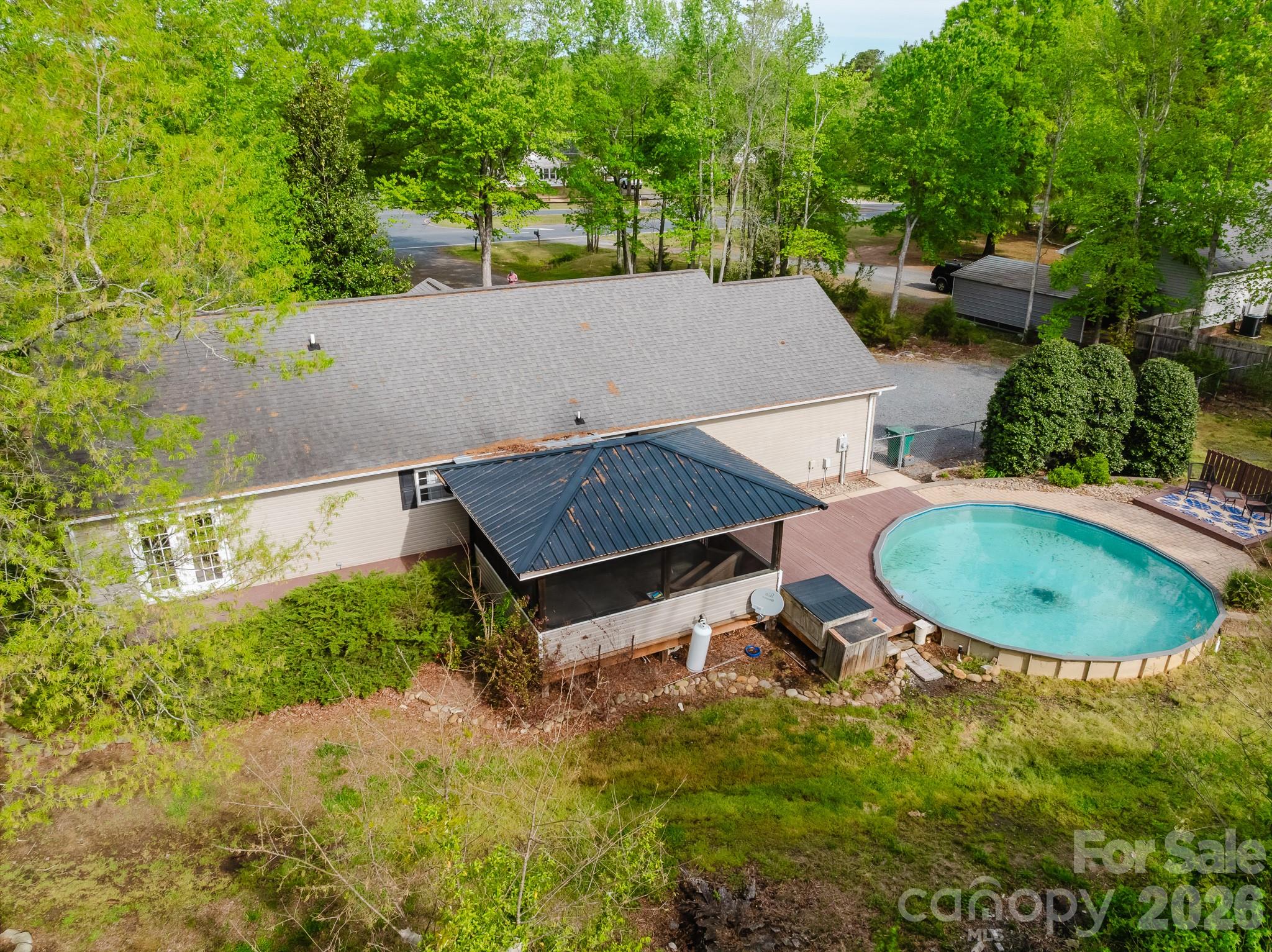 2104 Badin Road Albemarle, NC 28001 - Photo 40 of 46 an aerial view of a house with outdoor space