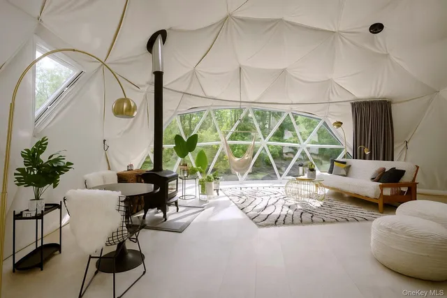 a view of a living room with a rug