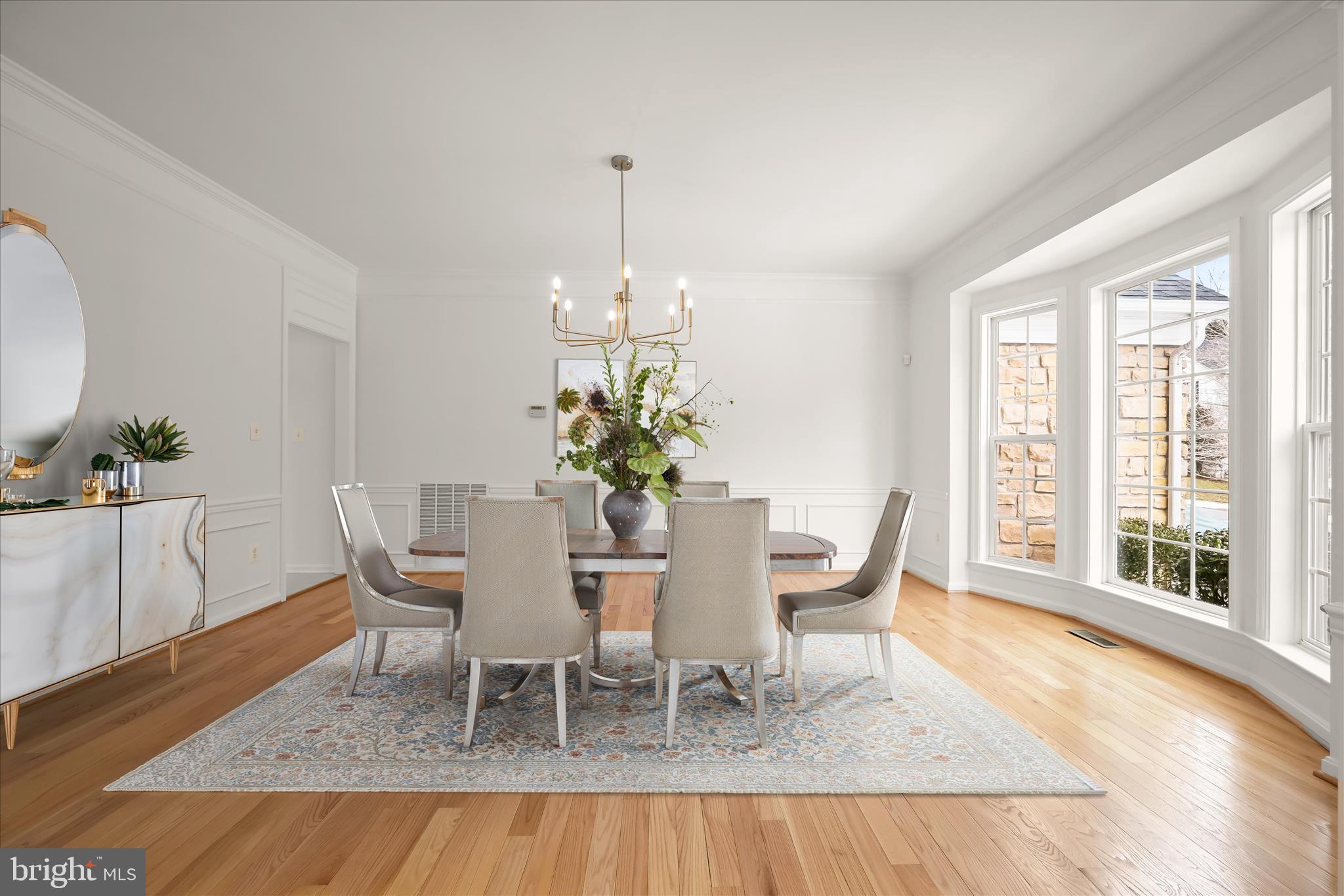8433 Roberts Road Ellicott City, MD 21043 - Photo 7 of 84 Formal dining room with new chandelier (VS)