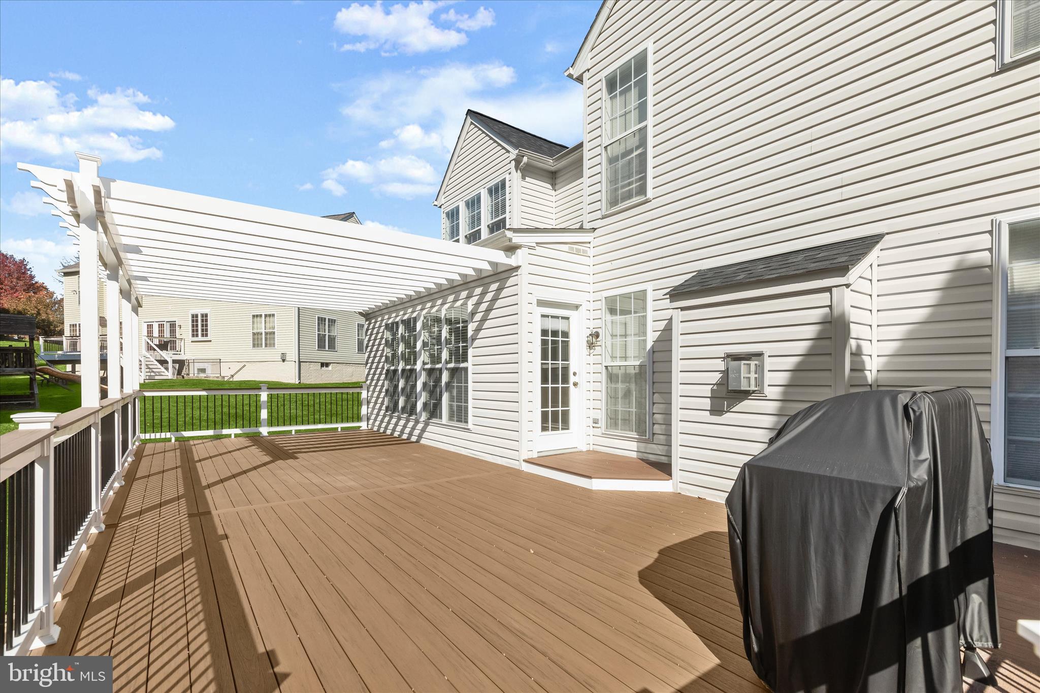 8433 Roberts Road Ellicott City, MD 21043 - Photo 72 of 84 Expansive deck with pergola