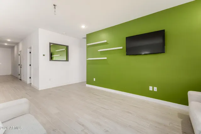 a view of outdoor space with kitchen view and a windows