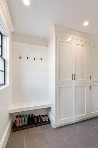 a view of a room with an empty space