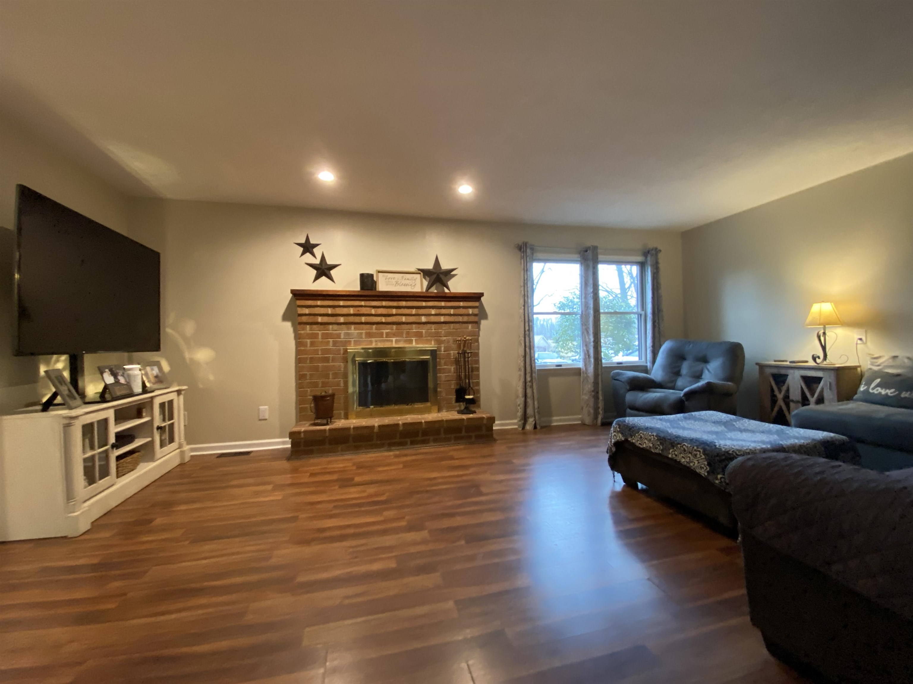 244 Chapel Road Churchville, VA 24421 - Photo 16 of 32 a living room with furniture and a flat screen tv