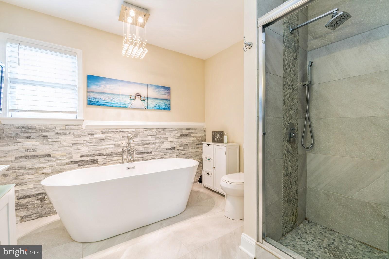 9808 Hidden Valley Road Perry Hall, MD 21128 - Photo 18 of 50 Master Bath with soaking tub and shower
