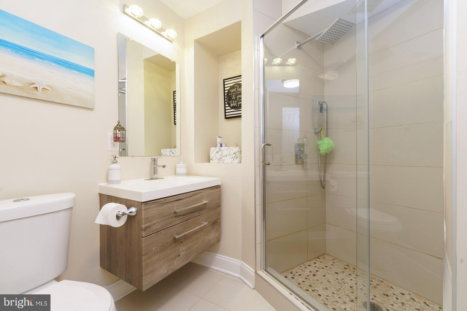 9808 Hidden Valley Road Perry Hall, MD 21128 - Photo 31 of 50 Lower Level Full Guest Bathroom