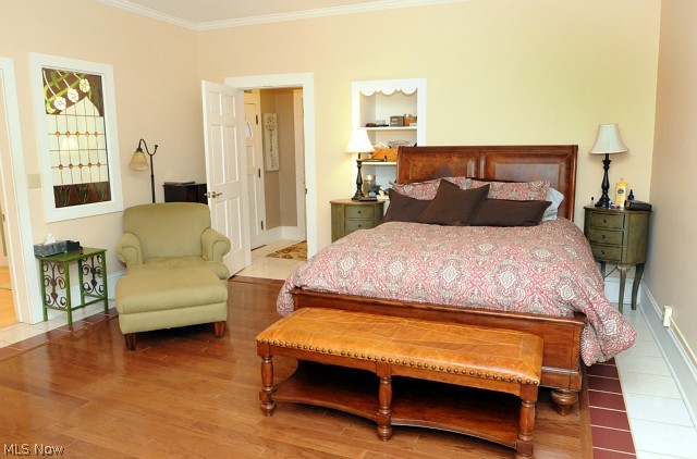 Master Bedroom with beautiful hard wood floors.