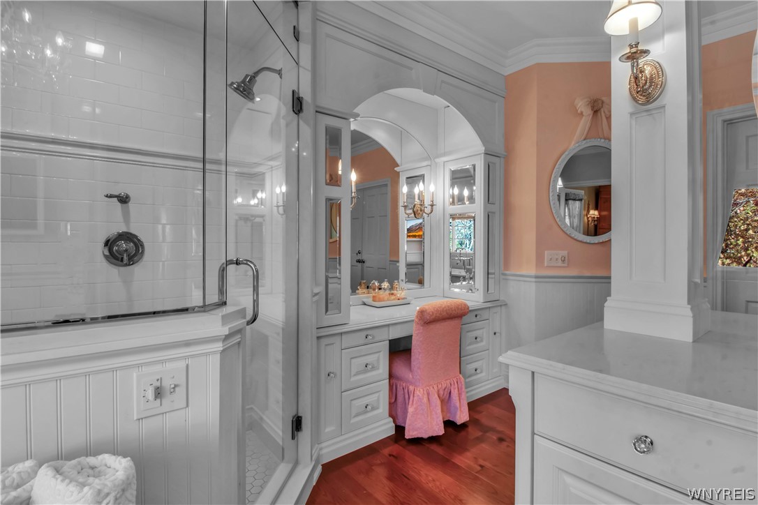 9590 Cobblestone Drive Clarence, NY 14031 - Photo 3 of 42 Steam shower and make-up sitting area