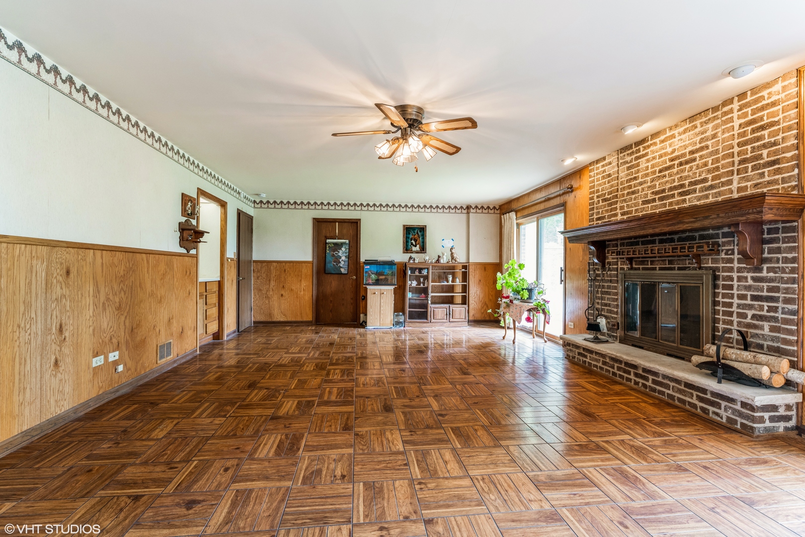 7305 West Pauling Road Monee, IL 60449 - Photo 15 of 27 a living room with furniture and a fireplace