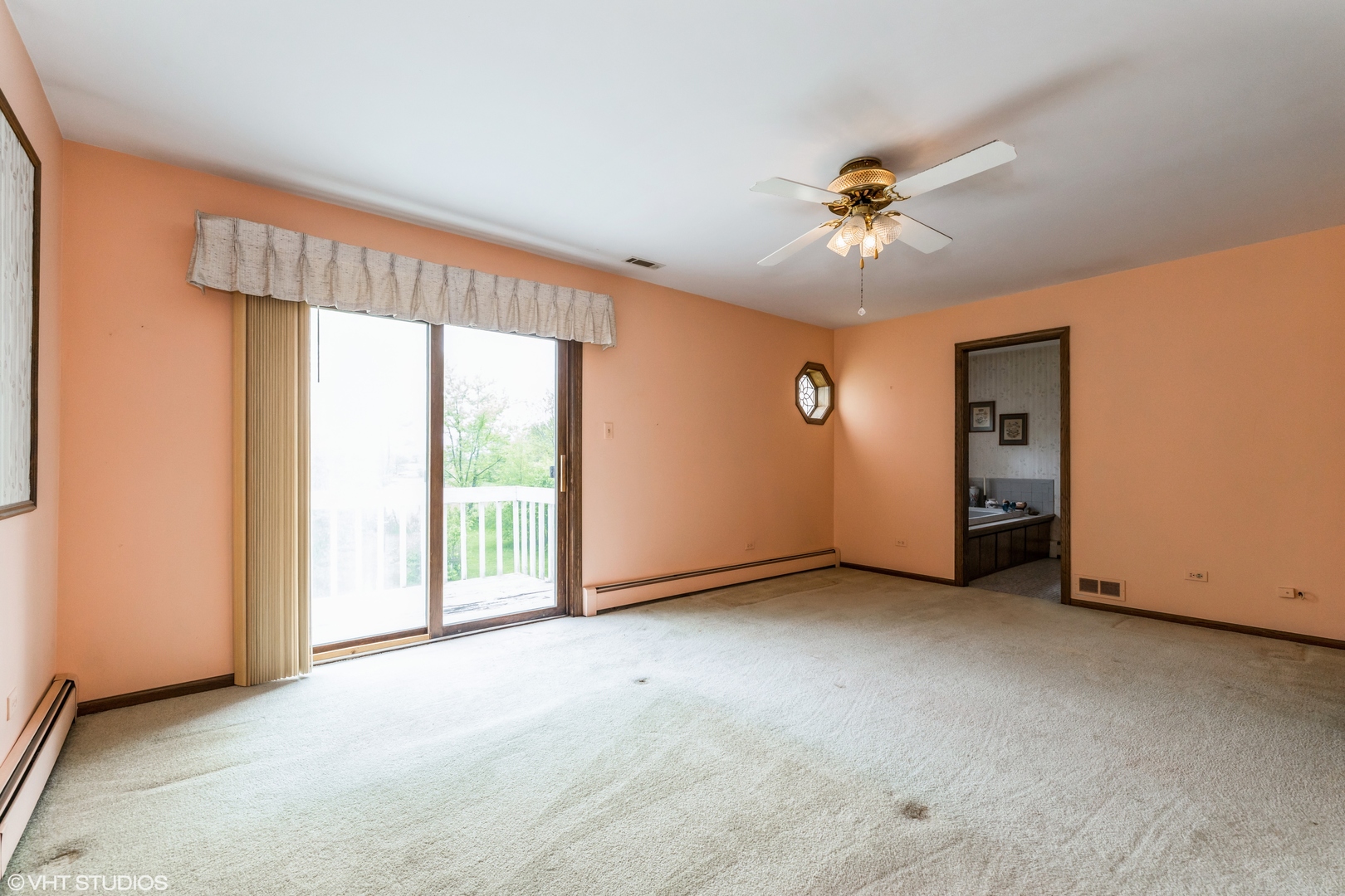 7305 West Pauling Road Monee, IL 60449 - Photo 22 of 27 an empty room with windows and fan