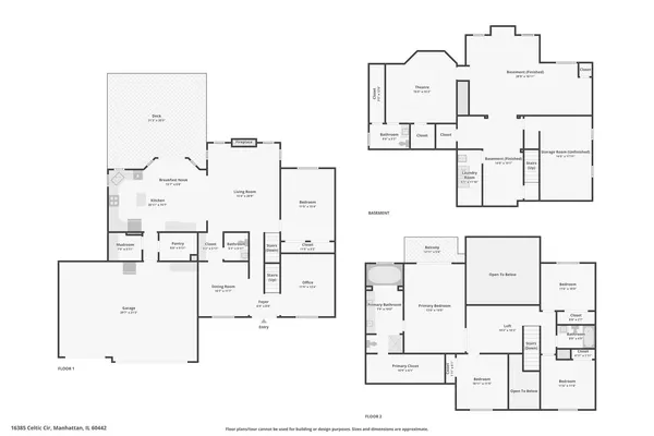 $595,000 | 16385 Celtic Circle, Manhattan, IL 60442