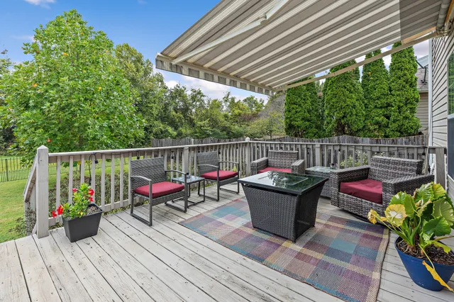 a view of sitting area on deck