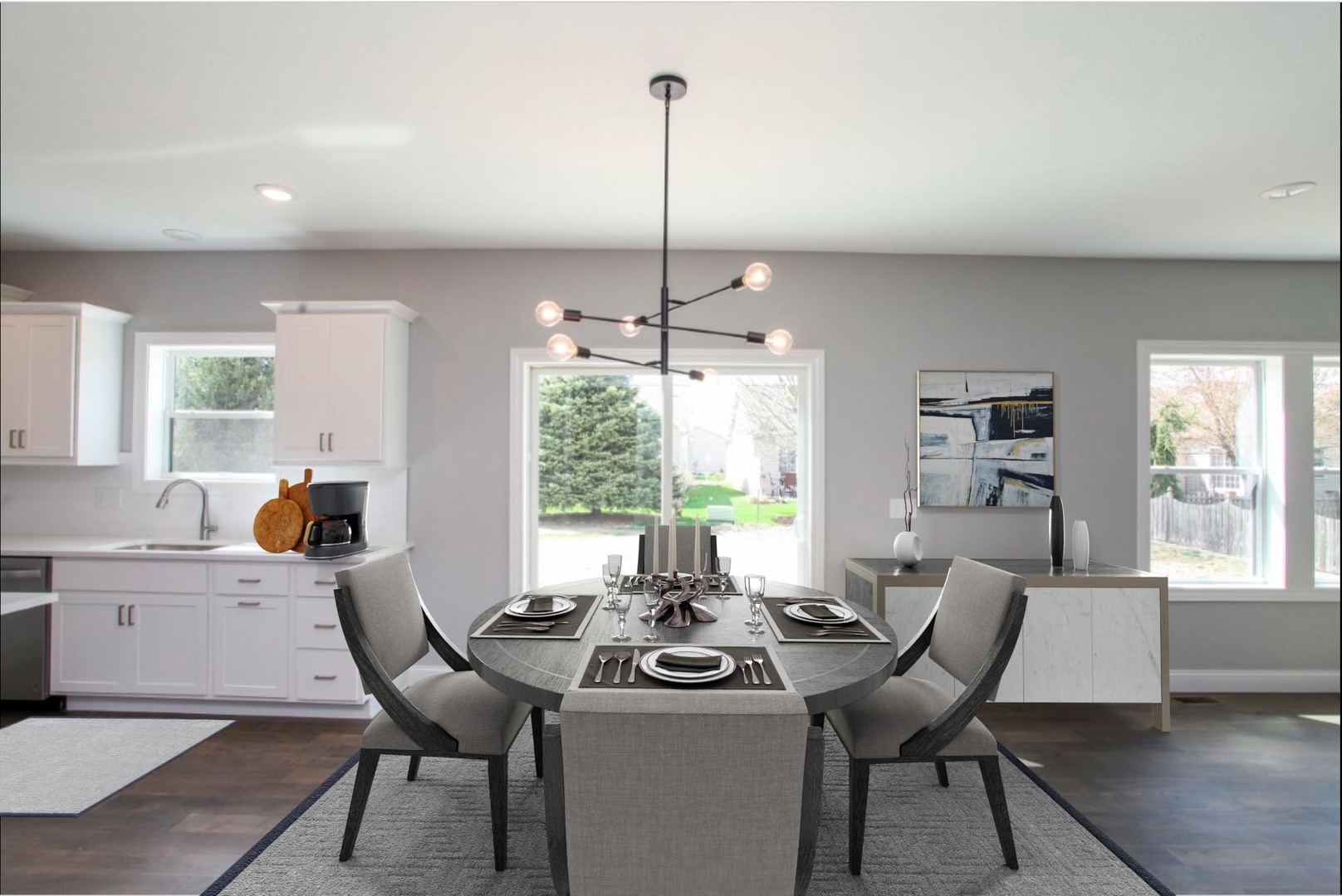 9 Brookstone Circle Bloomington, IL 61704 - Photo 3 of 40 a view of a dining room with furniture window and outside view