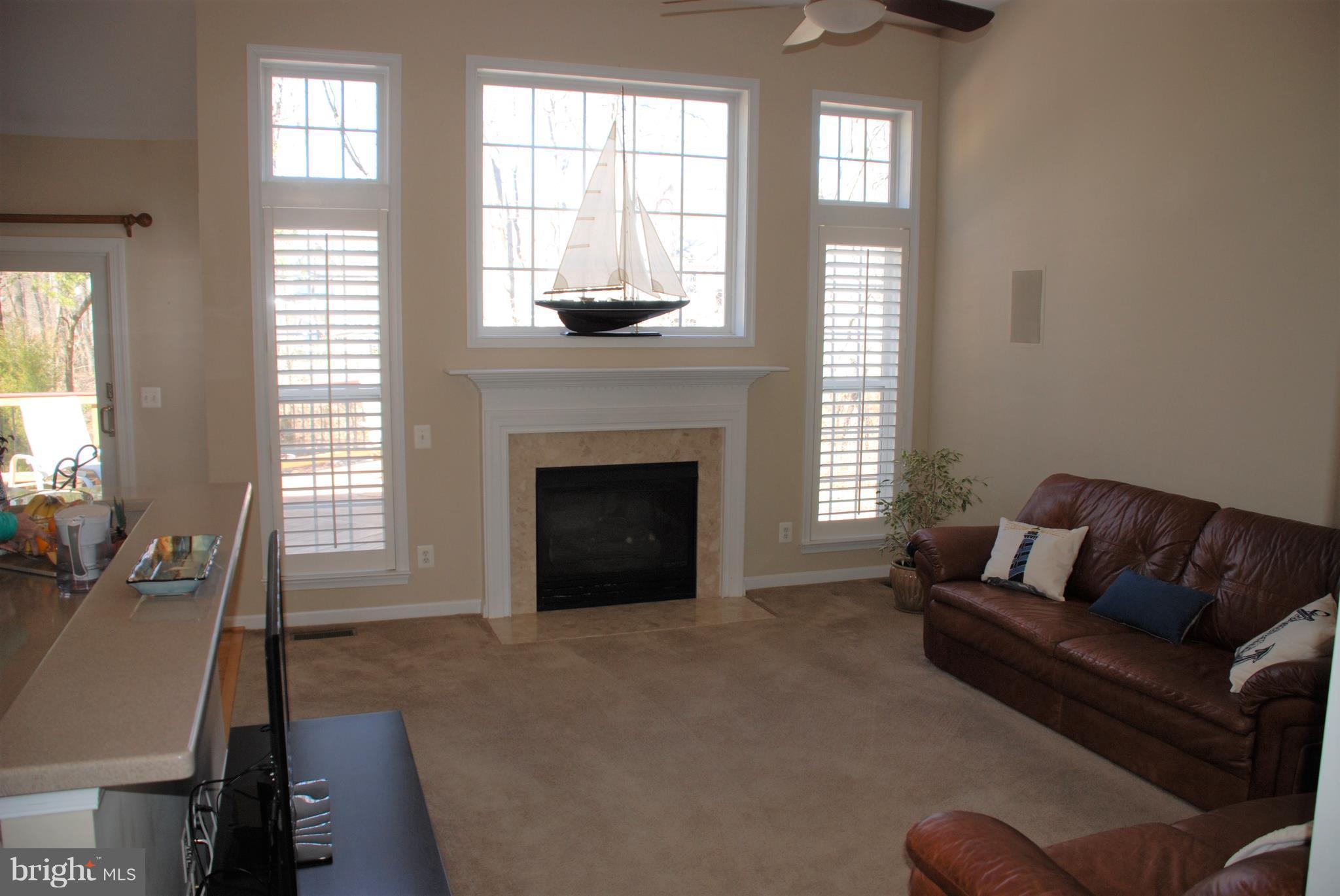 Vaulted ceiling/fan, Gas frpl, Natural light