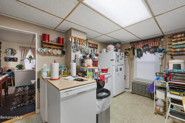 a storage room with washer and dryer