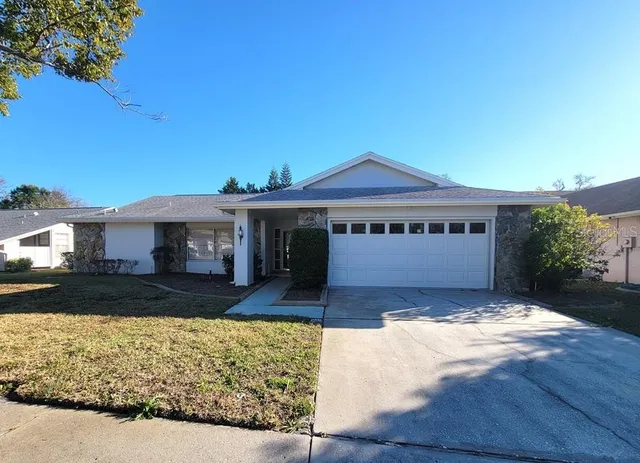 a view of a house with a patio