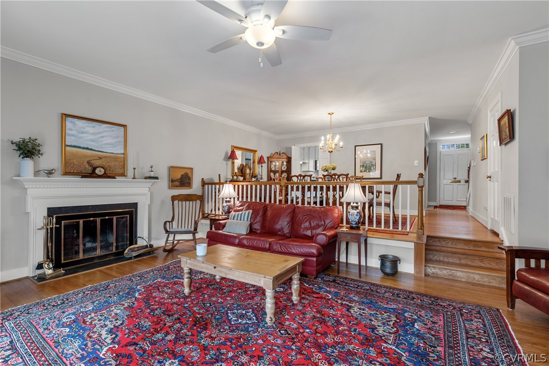 300 North Ridge Road, Unit 33 Henrico, VA 23229 - Photo 12 of 40 a living room with furniture and a fireplace