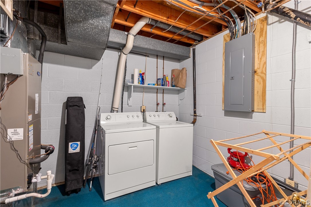 300 North Ridge Road, Unit 33 Henrico, VA 23229 - Photo 26 of 40 a utility room with dryer and washer