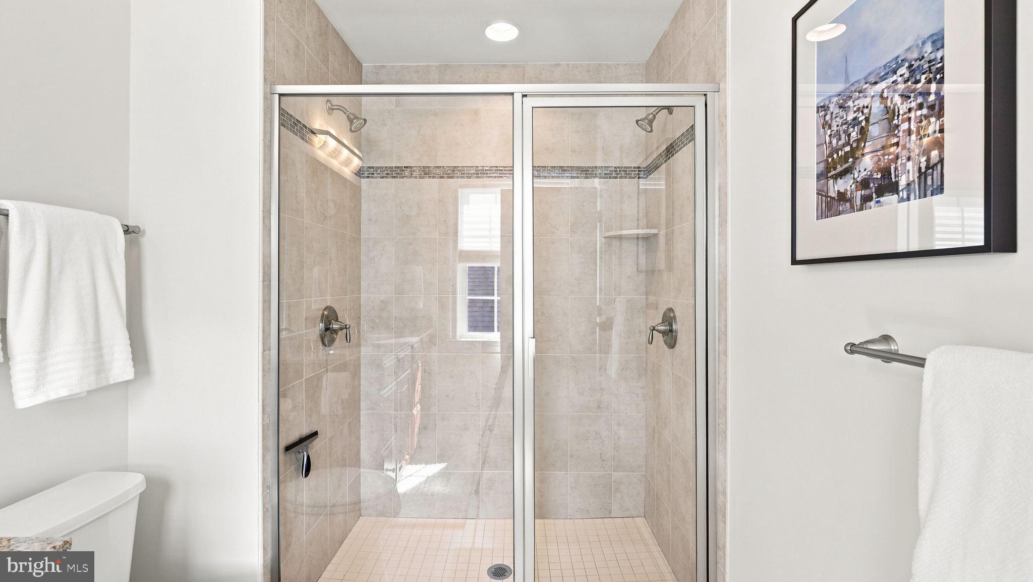 3706 Jacob Stout Road Doylestown, PA 18902 - Photo 23 of 45 Dual Head Shower with Ceramic Tile Throughout