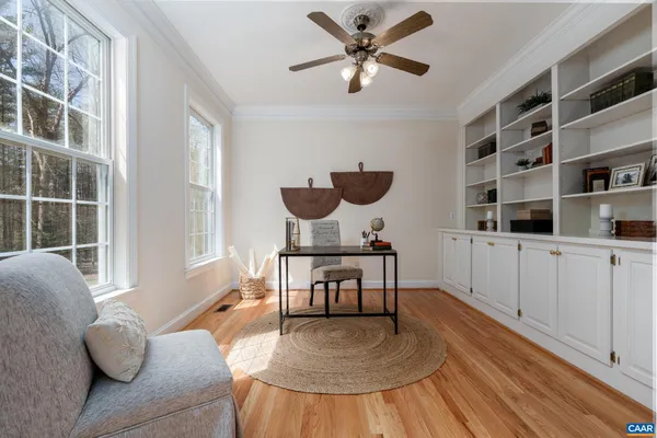 a view of a livingroom with furniture and window