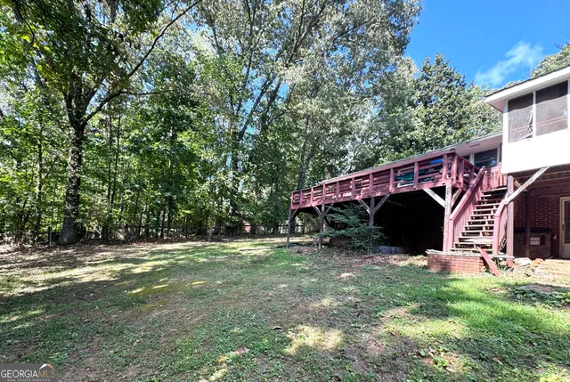 a view of outdoor space yard and deck