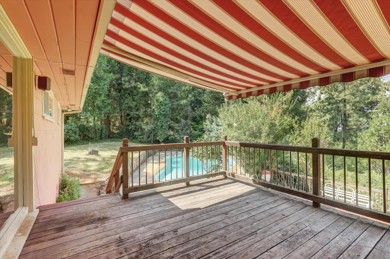 10124 South Ponderosa Way Rough and Ready, CA 95975 - Photo 34 of 63 a view of balcony with wooden floor and outdoor space