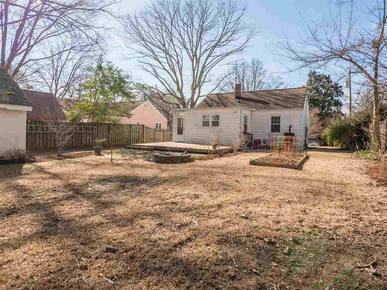 1800 Bennett Street Raleigh, NC 27604 - Photo 17 of 24 Deep shot from the fence-line looking back at the house. So much living to be done outside at this gem of a home. So much. Backyard