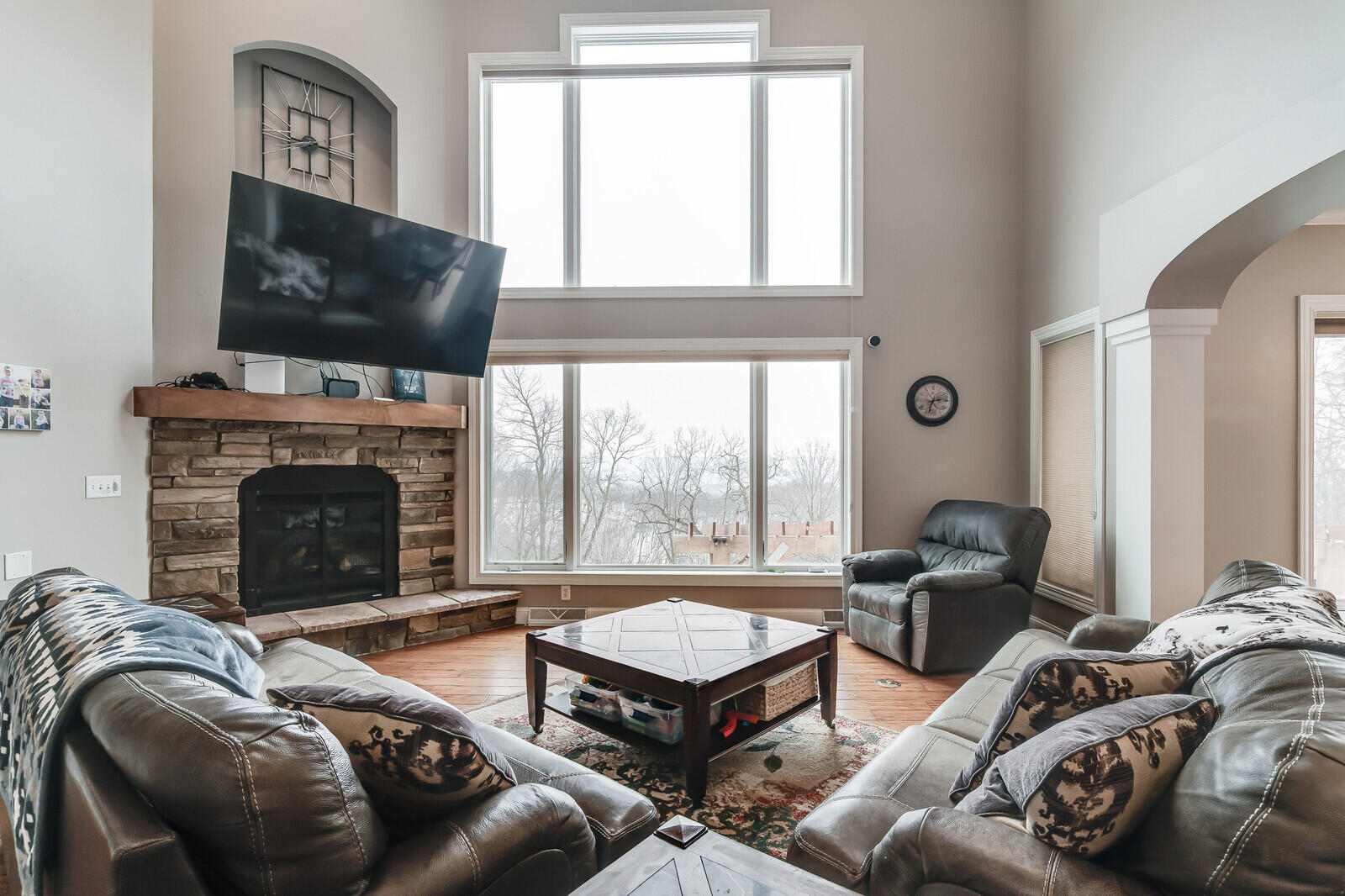 N5076 Wildflower Lane Hamilton, WI 54669 - Photo 14 of 47 Living Room with window wall feature