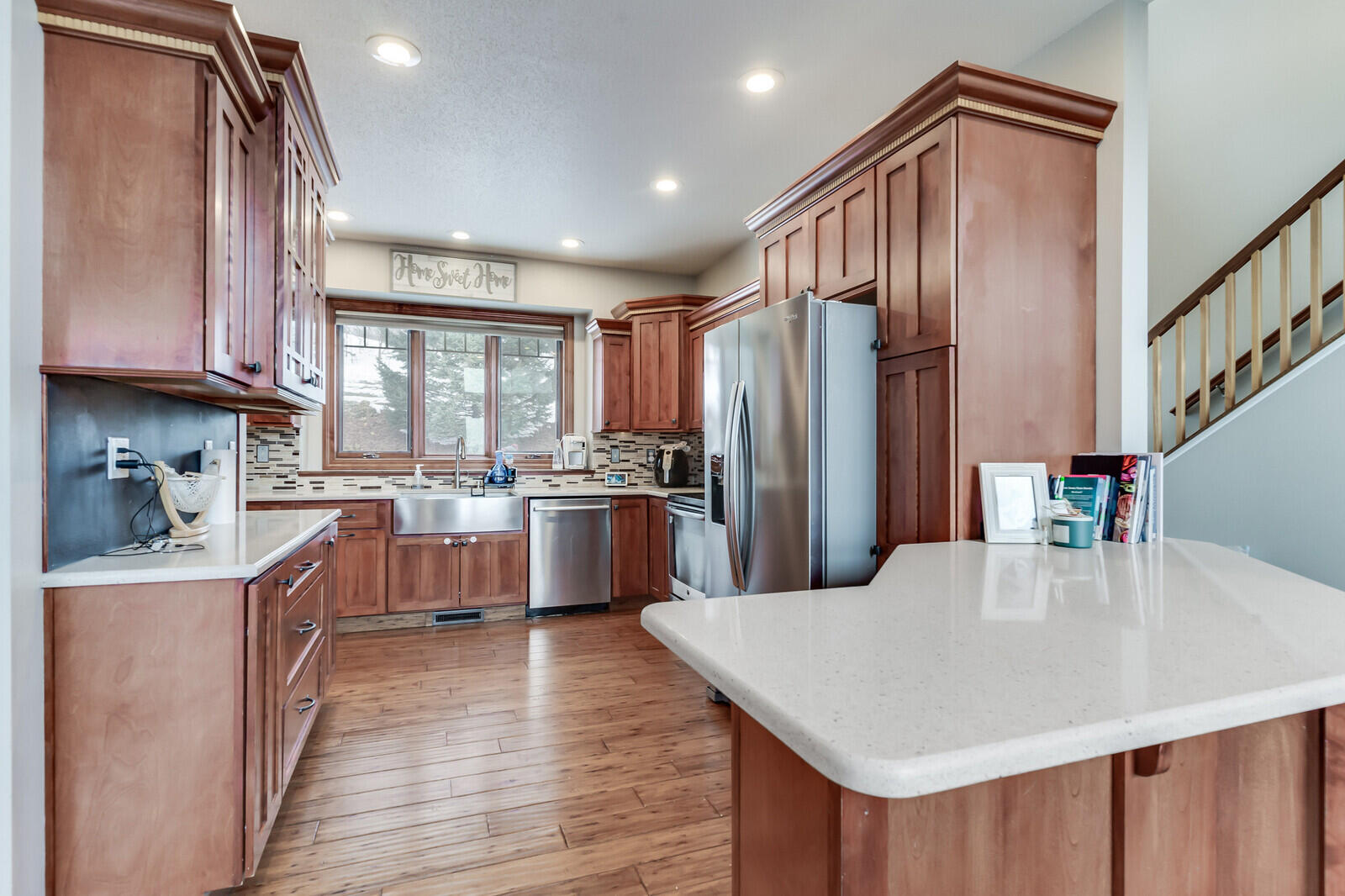 N5076 Wildflower Lane Hamilton, WI 54669 - Photo 17 of 47 Tons of cupboards and SS appliances.